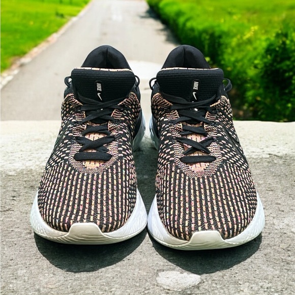Nike React Infinity Run Flyknit Black, Pink Prime Men’s Sneakers Size 11.5. - Picture 2 of 6